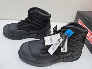 Craftsman Men's Theo Black Leather Waterproof Steel Toe Boots SZ 9W - FAST SHIP - Picture 1 of 17