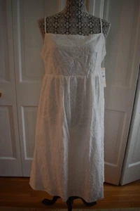 Nanette Lapore White Embroidered Sun Dress – 14 – NWT - $148 - Picture 1 of 9
