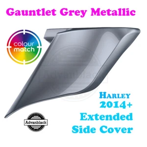 Gauntlet Gray Stretch Extend Side Cover Panel fit 2014+ Harley Road FLHX - Picture 1 of 11