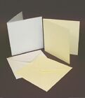 Card Blanks & Envelopes A6 6X6 5X7 A5 4X4 5X5 7X7 8X8 White Ivory Xmas Red Green