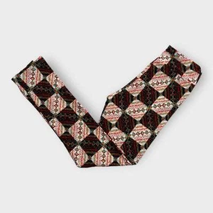 LuLaRoe Juniors Leggings Tween 00-0 Multicolor Geometric Print NWT - Picture 1 of 6