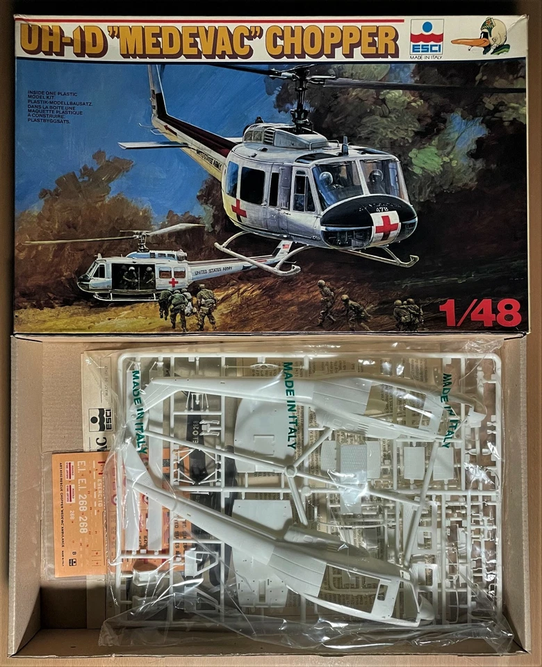 ESCI 4052 - UH-1D "MEDEVAC" CHOPPER - 1/48 PLASTIC KIT - Immagine 1 di 1
