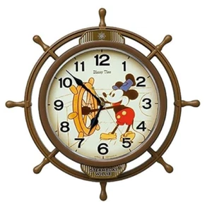 Seiko Disney Mickey Mouse Wall Clock Radio-Controlled Analog Pendulum FW583A - Picture 1 of 5