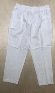 Allison Daley Pants Petite Women's 14P White Stretch Elastic Polyester 2-pockets - Picture 1 of 9