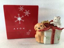 Avon 2006 Collectible Porcelain Ornament Puppy & Kitten w/Box F3063241