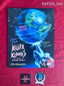 Killer Klowns From Outer Space Chiodo Brothers signed 11x14 Foto Beckett COA - Bild 1 von 1