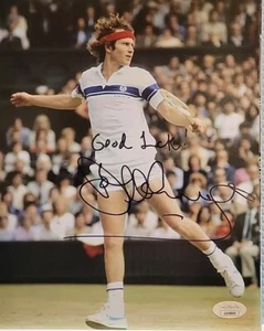 John McEnroe Rare! autographed signed tennis legend 8x10 photo JSA coa AW08896 - Picture 1 of 3