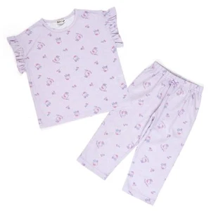 Sanrio Kids Short Sleeve Pajamas Top and Bottom Set Hello Kitty - Picture 1 of 4