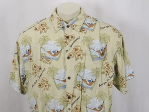 BIG DOGS Just Dot It Tomorrow Fun Whimsical Rayon Aloha Shirt -Men’s XL - Picture 1 of 10