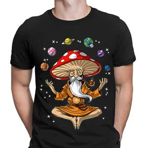 Hippie Buddha Yoga Funny Cool Meme Movie Gift Classic Mens T-Shirts Tee Top #DNE - Picture 1 of 13