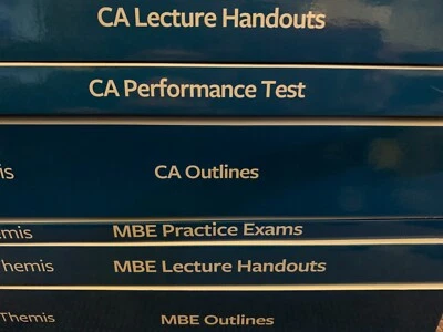 2024 Themis CALIFORNIA & MBE Bar Exam Review Prep Set of 6 books + BARBRI + CA + - Image 1 of 4