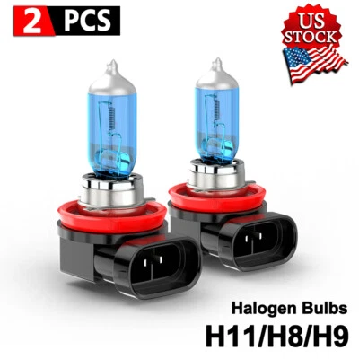 Halogen Headlight H11 H8 H9 Low Beam Bulbs For Ford Escape 2013 2014 2015 2016 - Image 1 of 4