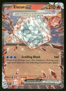Pokemon Tcg Iceiscue ex #42 Pokemon Fiamme Ossidiana quasi nuovo - Foto 1 di 2