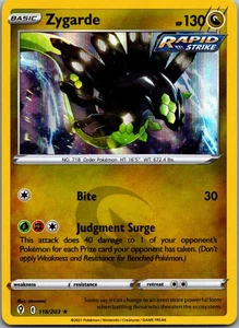 Zygarde Holo Rare SWSH07: Evolving Skies 118/203 Near Mint - Picture 1 of 2