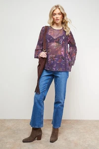 Oasis Multi Blouse Womens Casual Tops - Picture 1 of 5