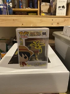 Colleen Clickenbeard Signed Monkey D. Luffy One Piece Funko Pop #98 w/ PSA COA - Picture 1 of 4