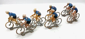 44351 COFALU / PLASTIQUE / TOUR DE FRANCE /LOT 7 CYCLISTES EQUIPE DE FRANCE 1/32 - Picture 1 of 2