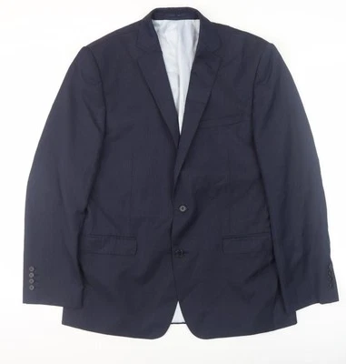 Blazer regular azul para hombre French Connection, talla 40 Foto 1 de 4
