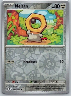 Meltan - 116/162 Reverse Holo SV05: Temporal Forces NM - Image 1 of 2