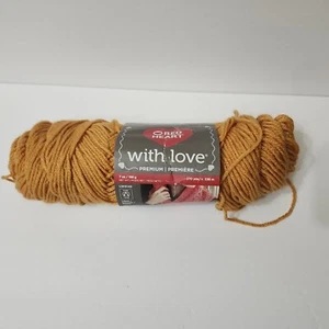 Red Heart With Love Yarn Tangerine 3.9 Oz - Picture 1 of 7