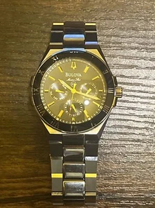 Bulova Men's 98C004 Marine Star Day-Date Watch - Picture 1 of 8