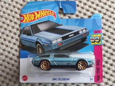 101/250 HW HOT WHEELS DMC DELOREAN 1:64 THE '80S 8/10 - Immagine 1 di 4
