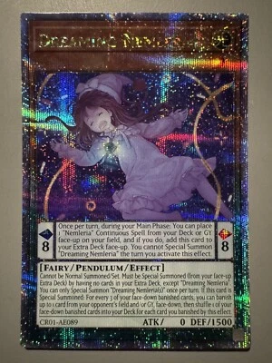 YUGIOH DREAMING NEMLERIA ASIA ENGLISH EDITION CR01-AE089 25TH FOIL QCSR - Image 1 of 3