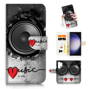 ( For Samsung S24 Ultra ) Wallet Flip Case Cover AJ23720 Love Music - Photo 1 sur 7