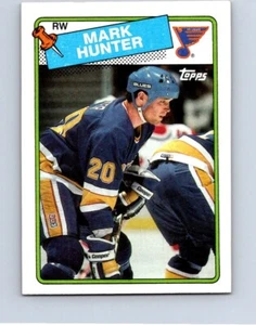 VINTAGE HOCKEY CARD TOPPS 1988 ST.LOUIS BLUES MARK HUNTER NO317 - Picture 1 of 2