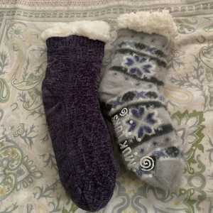Calcetines cortos de cabina Muk Luks para mujer totalmente forrados de sherpa + BONO talla 6-10 - Imagen 1 de 3