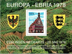 BRD - Vignettenblock - Europa -EBRIA 1978 - Esslingen/Neckar - Imagen 1 de 2