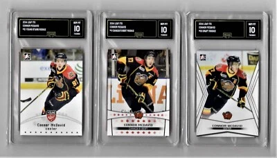 2014 ITG In The Game - Connor McDavid - Rookie - Set of 3 - GMA Gem MT 10 - Image 1 of 4