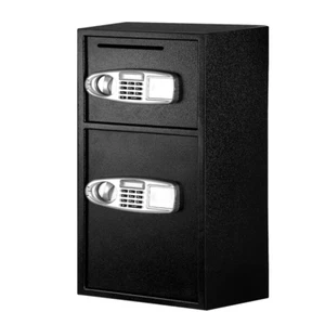 NNEDSZ Electronic Safe Digital Security Box Double Door LCD Display - Picture 1 of 7