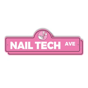 Nail Tech Kunststoff Straßenschild Kreuzung Xing Geschenk Neuheit lustig - Bild 1 von 21