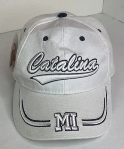 White And Blue Catalina Michigan Mackinac Hook And Loop Adjustable Hat - Picture 1 of 5