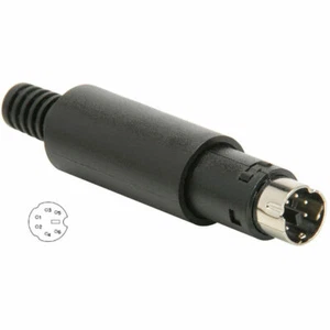 Mini DIN Stecker Stecker 6 fach - Bild 1 von 1