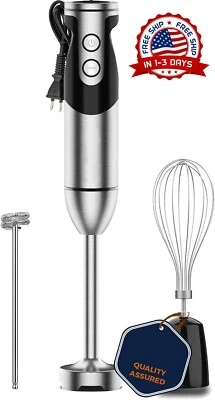 Batidora De Cocina De Inmersion De Mano Electrica 3 En 1 Uso Comercial Hogar NEW - Image 1 of 4
