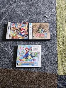 3 3ds Cases Mario Party, Zelda Phantom Hourglass, Mario Island Party - Picture 1 of 3