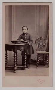 CDV Crespon à Nîmes MILITAIRE Enfant de troupe Vintage albumen print c.1865 - Imagen 1 de 2