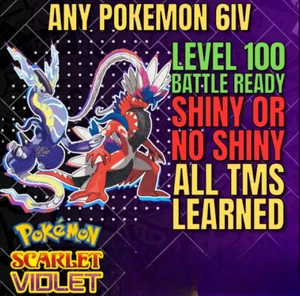 Pokémon Scharlachrot & Violett - JEDES GLÄNZENDE POKÉMON - vollständig anpassbar - SCHNELLER HANDEL - Bild 1 von 1