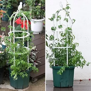Garden Trellis for Climbing Plants 4ft Outdoor Tower Obelisk Support Flowers 1pc - Picture 1 of 10