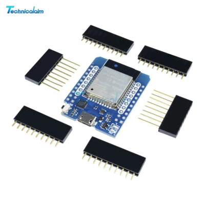 MINI Wemos D1 WIFI ESP32 ESP-32S + ESP8266 CP2104 Bluetooth Module For Arduino - Image 1 of 4