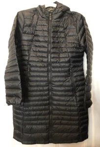BNWOT Kathmandu Size M Black Heli Duck Down Long Jacket RRP $349 - Picture 1 of 8
