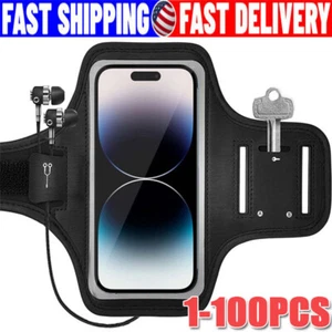 Waterproof Armband Case Sports Running Exercise Arm Band Phone Holder KeyBag LOT - Picture 1 of 23