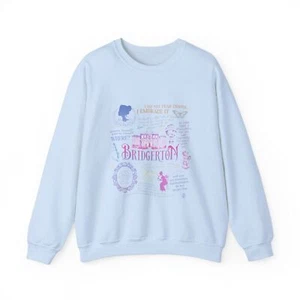 Bridgerton Inspired Crewneck Sweatshirt Cozy Novelty Gift, Literary Apparel S-5X - Picture 1 of 11