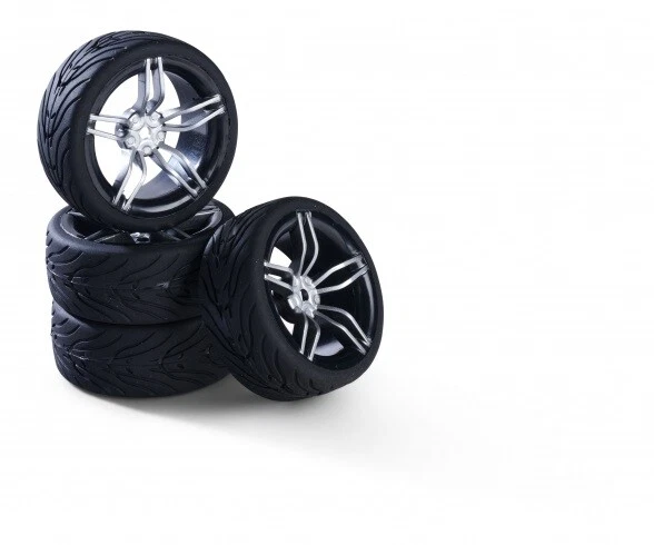 Carson 500900173 - 1 10 Räderset 10 Sp.Design (4) silber - Neu