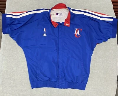 Vintage LA Clippers Jacket 2XL Champion Team Issued Player Worn Game Used 98-99 - Image 1 of 4