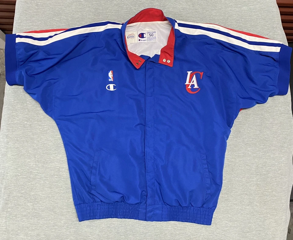 Vintage LA Clippers Jacket 2XL Champion Team Issued Player Worn Game Used 98-99 - Image 1 of 4