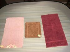 2 New Vintage Hand Towels & 1 Vintage Washcloth Lady Pepperell & Unbranded NOS