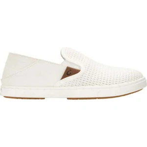 OluKai Pehuea Bright White Women's Mesh Slip On Loafers 20271-WBWB Brand New - Picture 1 of 4